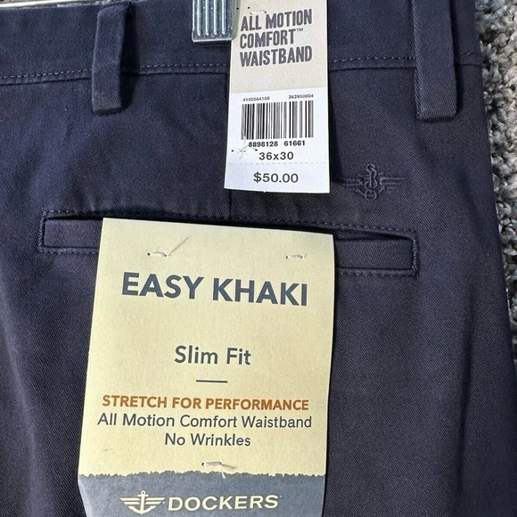 Dockers Men's Slim Fit Easy Khaki Pants SZ 36x30 NWT - Picture 6 of 8